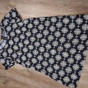 Forever 21 Black Patterned Mini Dress